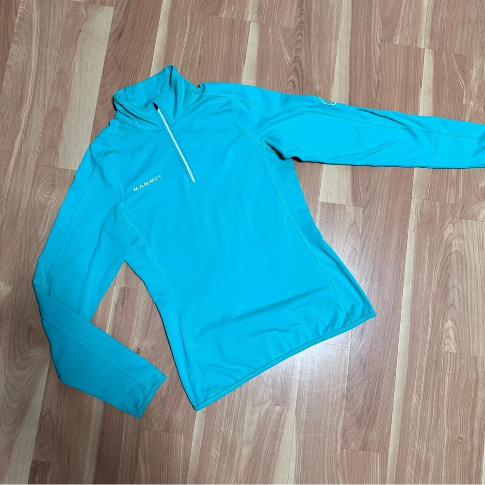 Marmot Teal Quarter-Zip Pullover - Picture 2 of 7